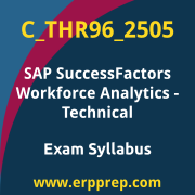 Access the C_THR96_2505 Syllabus, C_THR96_2505 PDF Download, C_THR96_2505 Dumps, SAP SuccessFactors Workforce Analytics - Technical PDF Download, and benefit from SAP free certification voucher and certification discount code.