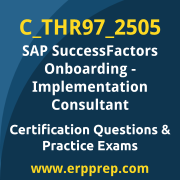 Access our free C_THR97_2505 dumps and SAP SuccessFactors Onboarding dumps, along with C_THR97_2505 PDF downloads and SAP SuccessFactors Onboarding PDF downloads, to prepare effectively for your C_THR97_2505 Certification Exam.