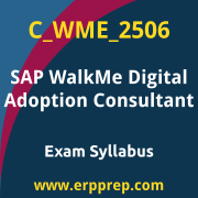 Access the C_WME_2506 Syllabus, C_WME_2506 PDF Download, C_WME_2506 Dumps, SAP WalkMe Digital Adoption Consultant PDF Download, and benefit from SAP free certification voucher and certification discount code.