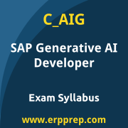 SAP C_AIG certification syllabus and learning journey for the SAP Certified - SAP Generative AI Developer exam
