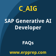 SAP C_AIG exam frequently asked questions for the SAP Certified - SAP Generative AI Developer certification