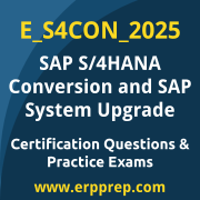 Access our free E_S4CON_2025 dumps and SAP S/4HANA Conversion and SAP System Upgrade dumps, along with E_S4CON_2025 PDF downloads and SAP S/4HANA Conversion and SAP System Upgrade PDF downloads, to prepare effectively for your E_S4CON_2025 Certification Exam.
