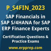 Access our free P_S4FIN_2023 dumps and SAP Financials in SAP S/4HANA for SAP ERP Finance Experts dumps, along with P_S4FIN_2023 PDF downloads and SAP Financials in SAP S/4HANA for SAP ERP Finance Experts PDF downloads, to prepare effectively for your P_S4FIN_2023 Certification Exam.