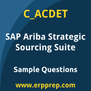 SAP C_ACDET sample questions and scenario-based exam practice for the SAP Certified - Configuring SAP Ariba Strategic Sourcing Suite certification