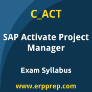 SAP C_ACT certification syllabus and learning journey for the SAP Certified - Project Manager - SAP Activate exam