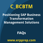 SAP C_BCBTM exam frequently asked questions for the SAP Certified - Positioning SAP Business Transformation Management Solutions certification
