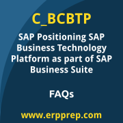 SAP C_BCBTP exam frequently asked questions for the SAP Certified - Positioning SAP Business Technology Platform as part of SAP Business Suite certification