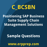 SAP C_BCSBN sample questions and scenario-based exam practice for the SAP Certified - Positioning SAP Business Suite via SAP Supply Chain Management Solutions certification