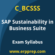 SAP C_BCSSS certification syllabus and learning journey for the SAP Certified - Positioning SAP Sustainability Solutions as part of SAP Business Suite exam