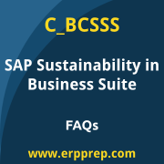 SAP C_BCSSS exam frequently asked questions for the SAP Certified - Positioning SAP Sustainability Solutions as part of SAP Business Suite certification
