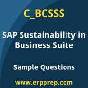 SAP C_BCSSS sample questions and scenario-based exam practice for the SAP Certified - Positioning SAP Sustainability Solutions as part of SAP Business Suite certification