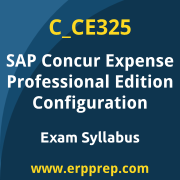 SAP C_CE325 certification syllabus and learning journey for the SAP Certified - Configuration Consultant - Concur Expense Professional Edition exam