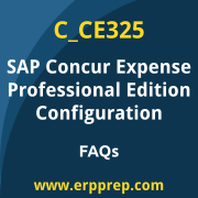 SAP C_CE325 exam frequently asked questions for the SAP Certified - Configuration Consultant - Concur Expense Professional Edition certification