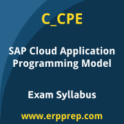 SAP C_CPE certification syllabus and learning journey for the SAP Certified - Backend Developer - SAP Cloud Application Programming Model exam