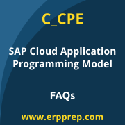 SAP C_CPE exam frequently asked questions for the SAP Certified - Backend Developer - SAP Cloud Application Programming Model certification