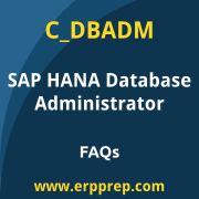 SAP C_DBADM exam frequently asked questions for the SAP Certified Associate - Database Administrator - SAP HANA certification