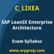 SAP C_LIXEA certification syllabus and learning journey for the SAP Certified - Enterprise Architecture Consultant - SAP LeanIX exam