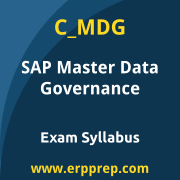 SAP C_MDG certification syllabus and learning journey for the SAP Certified - SAP Master Data Governance exam