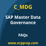 SAP C_MDG exam frequently asked questions for the SAP Certified - SAP Master Data Governance certification