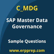 SAP C_MDG sample questions and scenario-based exam practice for the SAP Certified - SAP Master Data Governance certification
