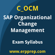 SAP C_OCM certification syllabus and learning journey for the SAP Certified - Organizational Change Management exam