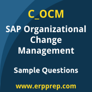 SAP C_OCM sample questions and scenario-based exam practice for the SAP Certified - Organizational Change Management certification