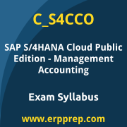 SAP C_S4CCO certification syllabus and learning journey for the SAP Certified - Implementation Consultant - SAP S/4HANA Cloud Public Edition, Management Accounting exam