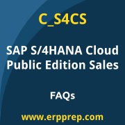 SAP C_S4CS exam frequently asked questions for the SAP Certified - Implementation Consultant - SAP S/4HANA Cloud Public Edition, Sales certification