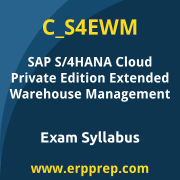 SAP C_S4EWM certification syllabus and learning journey for the SAP Certified - SAP S/4HANA Cloud Private Edition, Extended Warehouse Management exam