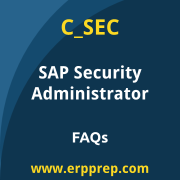 SAP C_SEC exam frequently asked questions for the SAP Certified - Security Administrator certification