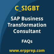 SAP C_SIGBT exam frequently asked questions for the SAP Certified - Business Transformation Consultant certification