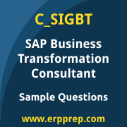 SAP C_SIGBT sample questions and scenario-based exam practice for the SAP Certified - Business Transformation Consultant certification