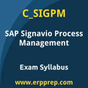 SAP C_SIGPM certification syllabus and learning journey for the SAP Certified - Process Management Consultant - SAP Signavio exam