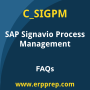 SAP C_SIGPM exam frequently asked questions for the SAP Certified - Process Management Consultant - SAP Signavio certification