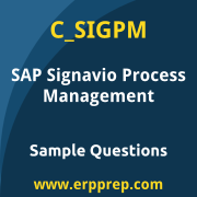 SAP C_SIGPM sample questions and scenario-based exam practice for the SAP Certified - Process Management Consultant - SAP Signavio certification