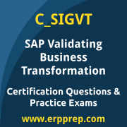 SAP C_SIGVT Mock Test and SAP Validating Business Transformation Simulation