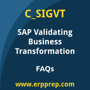SAP C_SIGVT exam frequently asked questions for the SAP Certified - Validating Business Transformation certification