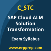 SAP C_STC certification syllabus and learning journey for the SAP Certified - Solution Transformation Consultant with SAP Cloud ALM exam