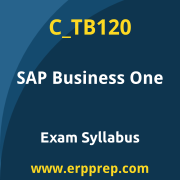 SAP C_TB120 certification syllabus and learning journey for the SAP Certified - SAP Business One exam
