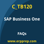 SAP C_TB120 exam frequently asked questions for the SAP Certified - SAP Business One certification