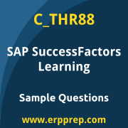 SAP C_THR88 sample questions and scenario-based exam practice for the SAP Certified - SAP SuccessFactors Learning certification