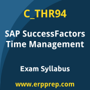 SAP C_THR94 certification syllabus and learning journey for the SAP Certified - SAP SuccessFactors Time Management exam