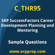 SAP C_THR95 sample questions and scenario-based exam practice for the SAP Certified - SAP SuccessFactors Career Development Planning and Mentoring certification