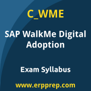 SAP C_WME certification syllabus and learning journey for the SAP Certified - WalkMe Digital Adoption Consultant exam