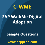 SAP C_WME sample questions and scenario-based exam practice for the SAP Certified - WalkMe Digital Adoption Consultant certification