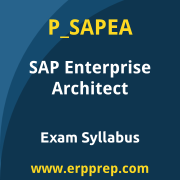SAP P_SAPEA certification syllabus and learning journey for the SAP Certified - SAP Enterprise Architect exam